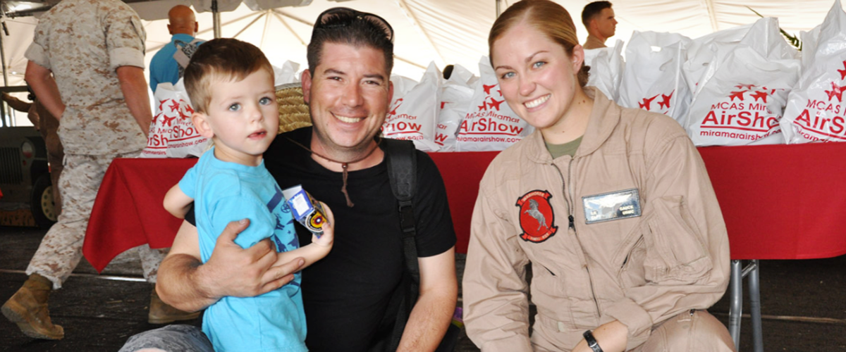 Image of a Marine family at an MCCS event.