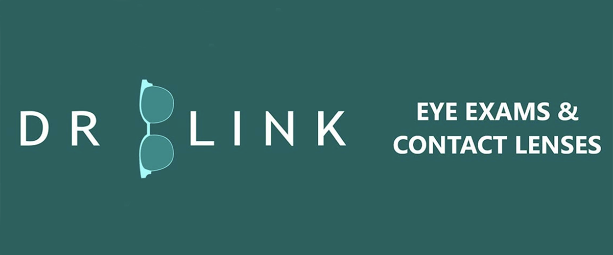 Logo for Dr. Link, Optometrist for eye exams and contact lenses.