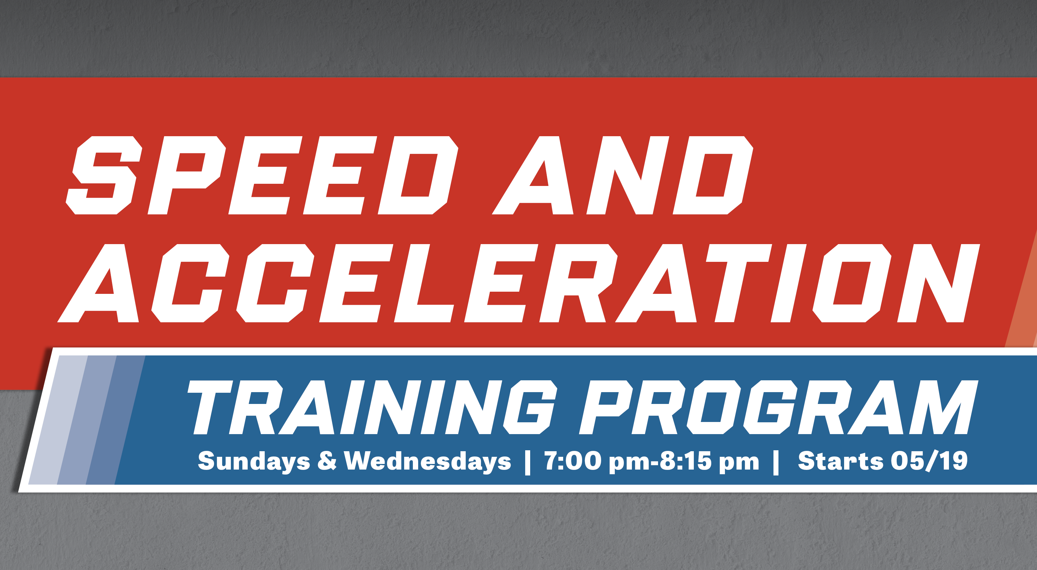 Speed and Acceleration Training Program