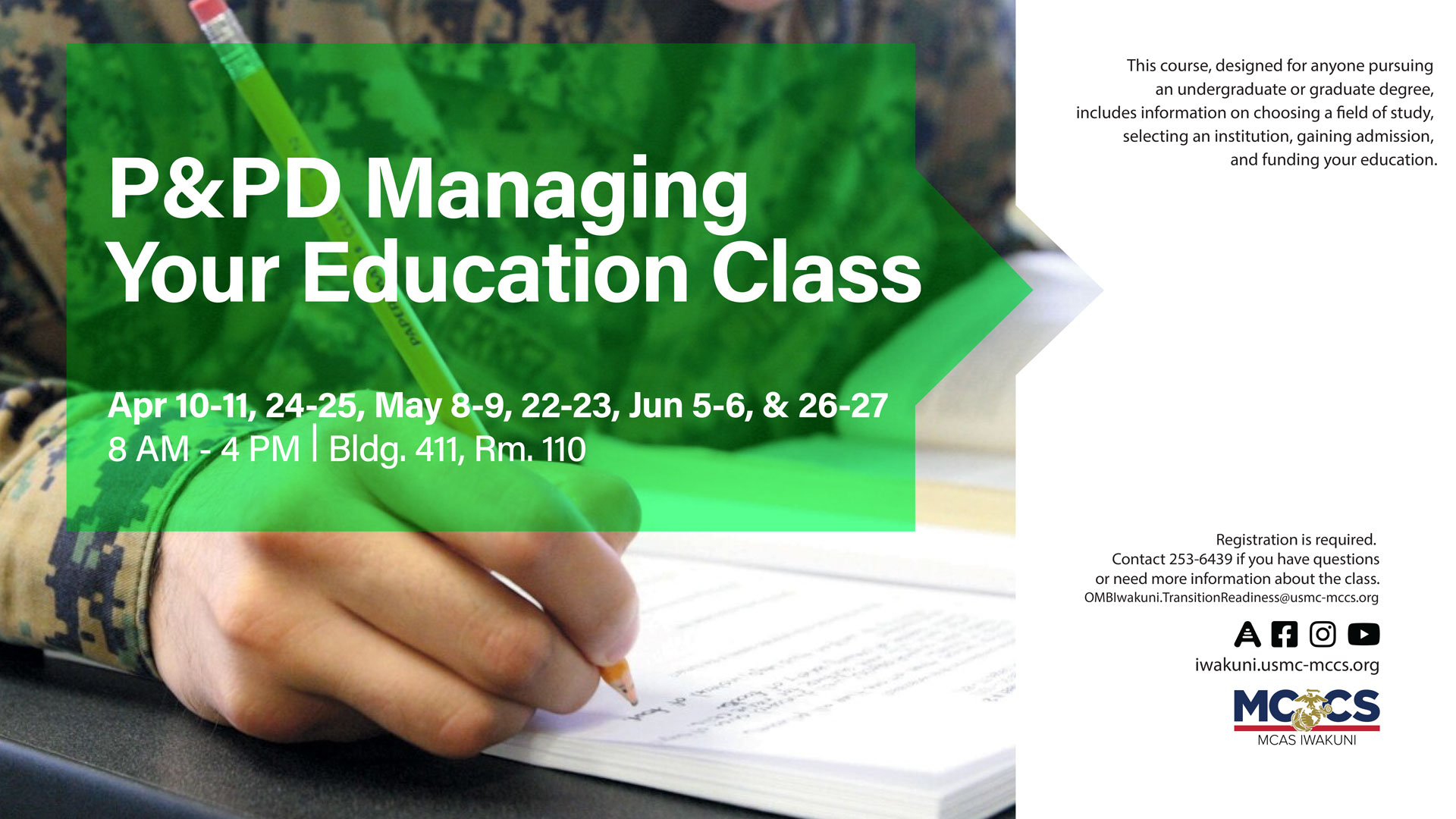 Education Track: Managing Your Education (MYE) - 2-Day course