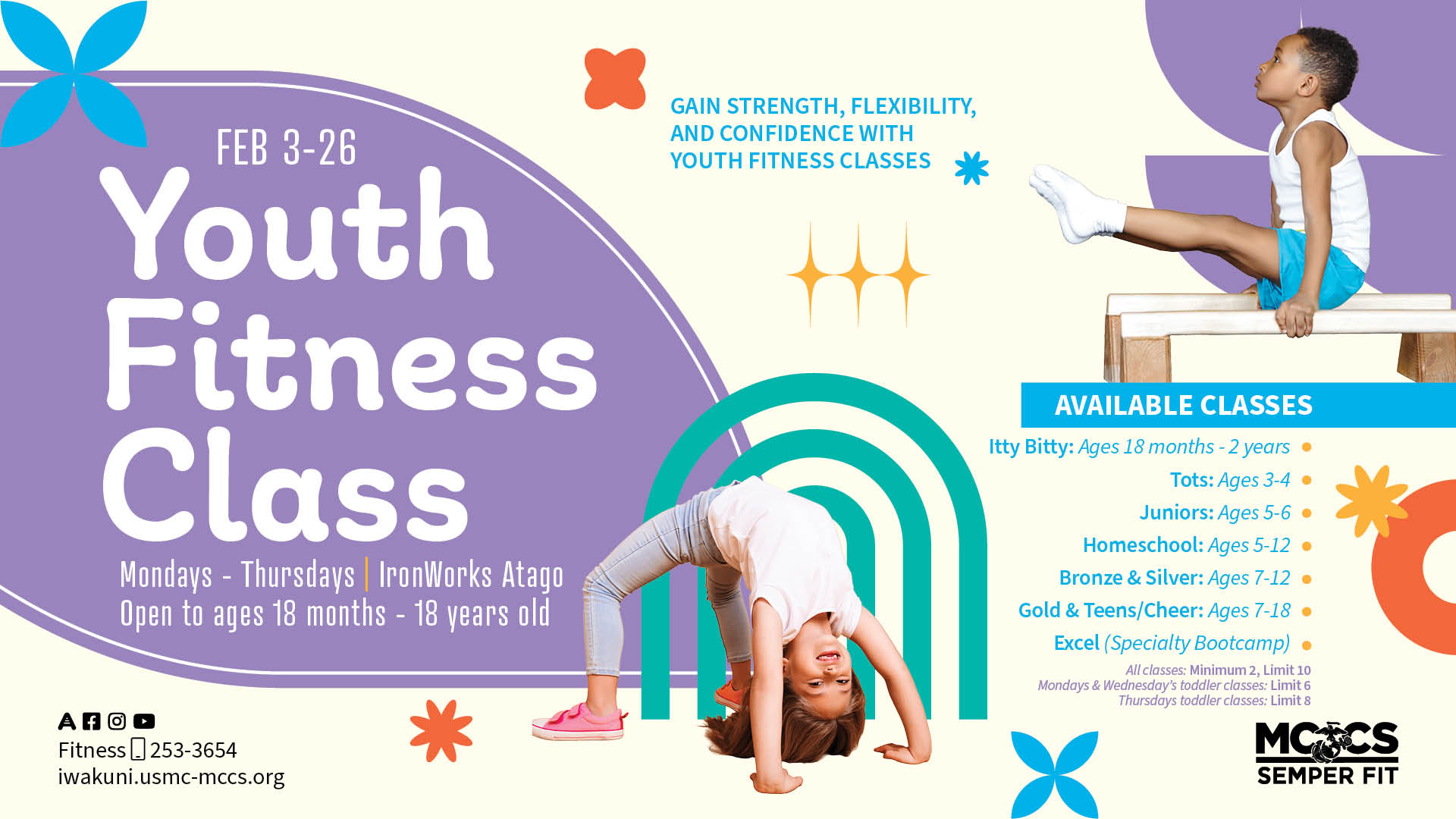 Youth Fitness Classes - March