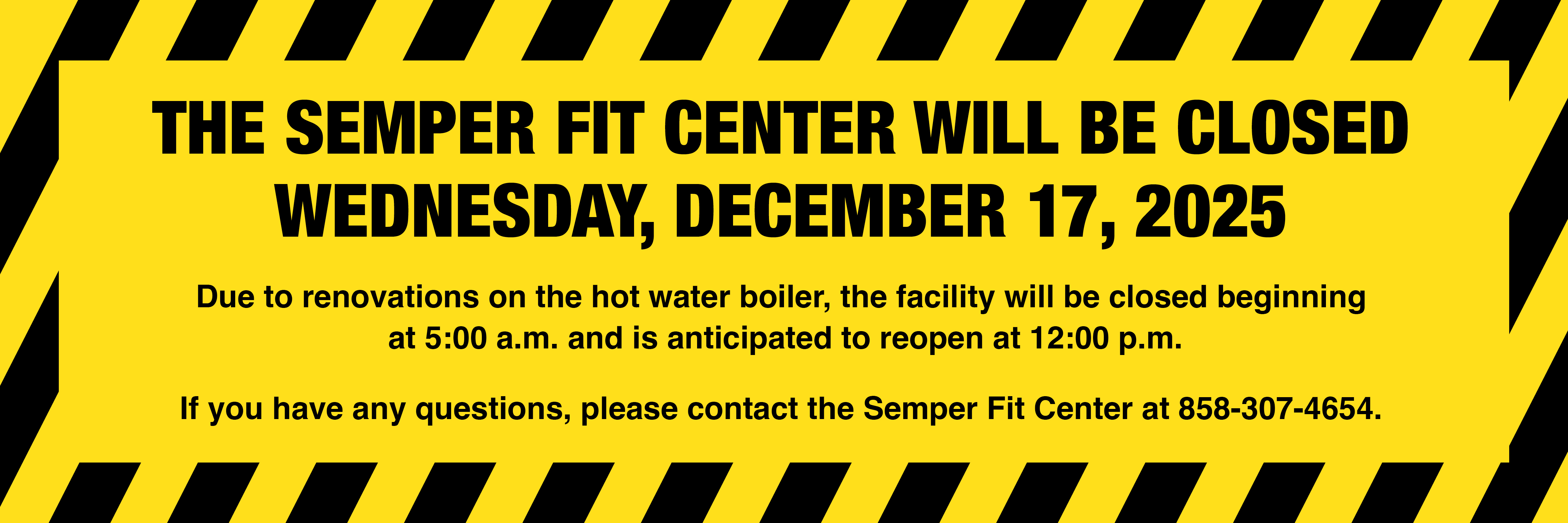 The Semper Fit Center will be closed 2400x800 web slide.jpg